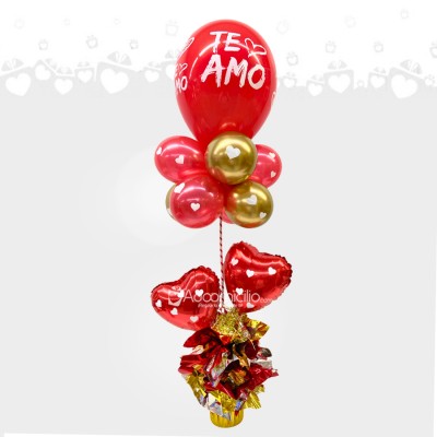 Centro De Mesa Con Globos Romantico A Domicilio En Cali Pedido Con Un Día De Anticipación 