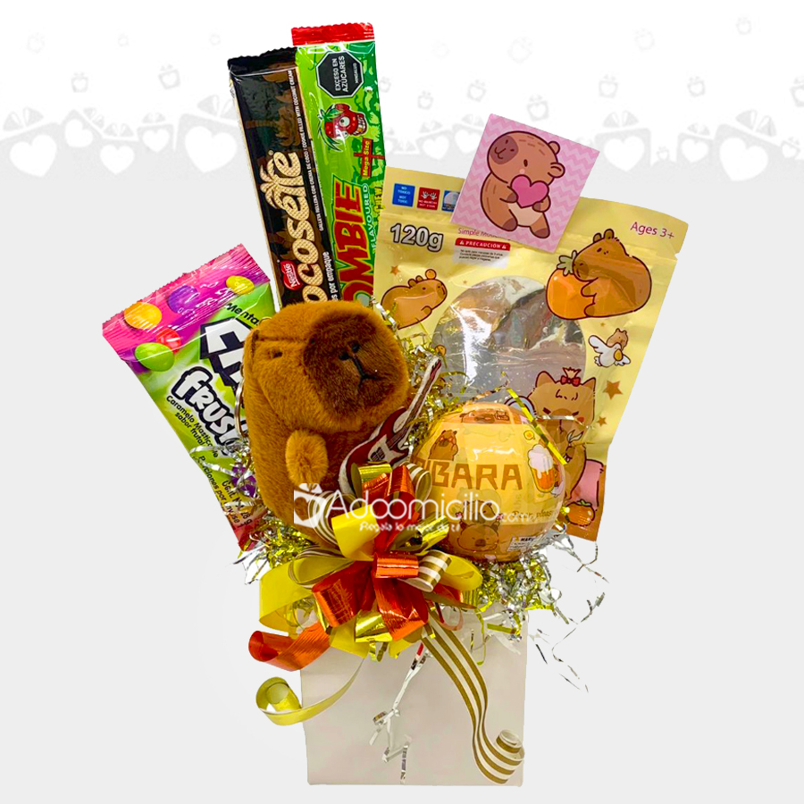 Ancheta Con Temática De Capibara A Domicilio En Cali Pedido Con Un Día De Anticipación 