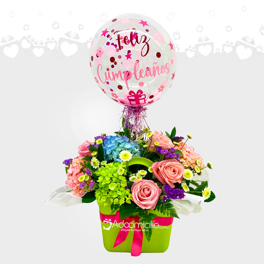Arreglo Floral De Cumpleaños A Domicilio En Cali Pedido Con Un Día De Anticipación 