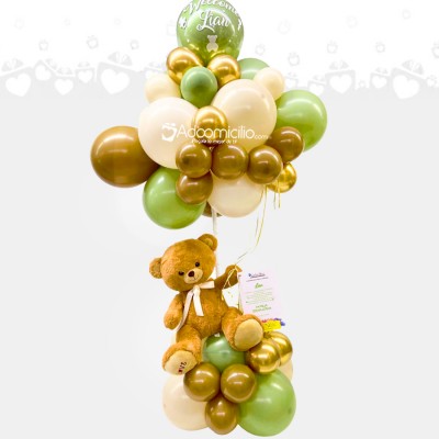 Bouquet De Globos Con Peluche A Domicilio En Cali Pedido Con Un Día De Anticipación 