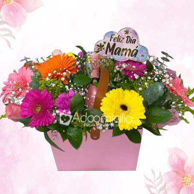 Gerberas Y Rosas Con Vino Para El Día De La Madre A Domicilio En Medellín 