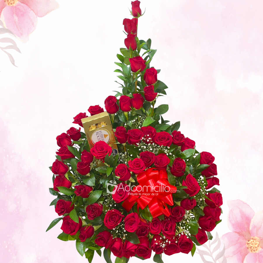 Rosas Rojas Y Chocolates Para Mamá A Domicilio En Medellín 