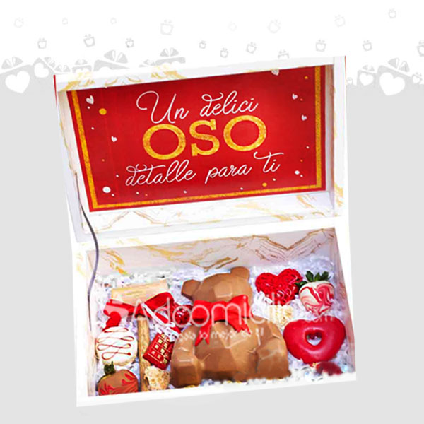 Regalo Para San Valentín Oso De Chocolate A Domicilio En Medellín Pedido Con 2 Día De Anticipación 