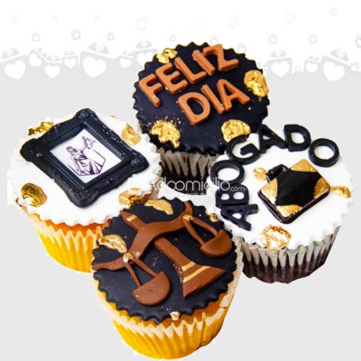 Cupcakes X4 Temática Abogado A Domicilio En Medellín Pedido Con Dos Días De Anticipación 
