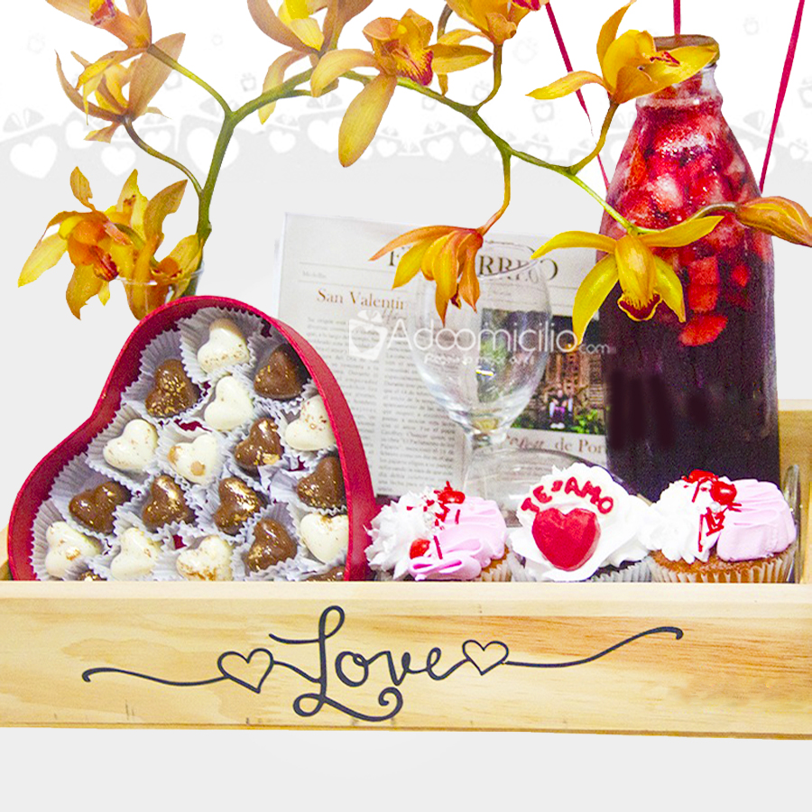 Regalo Para San Valentín Con Sangría A Domicilio En Medellín Pedido Con Dos Días De Anticipación 