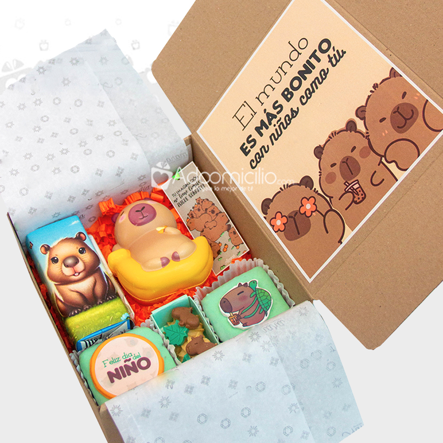 Regalo Para El Día Del Niño Con Temática De Capibara A Domicilio En Medellín Pedido Con Dos Días De Anticipación 