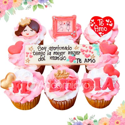 Cupcakes x 9 Dia De La Mujer Regalos En Medellin A Domicilio Pedido Con Dos Días De Anticipación