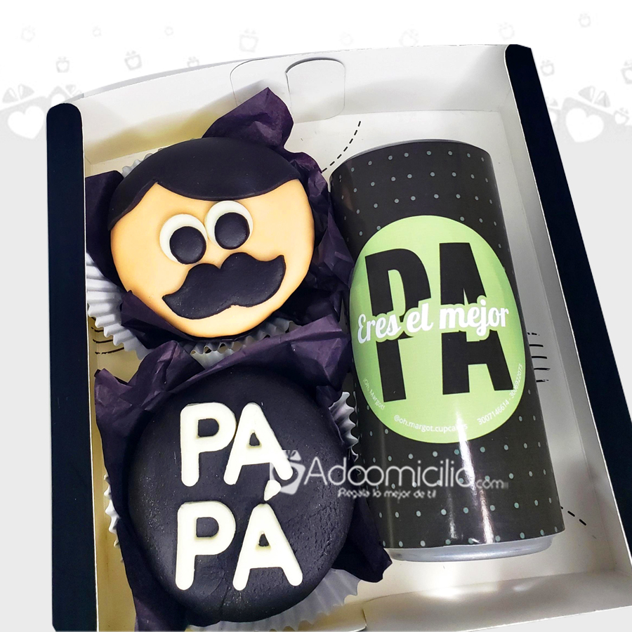 Regalo Para Papá Con Cupcakes A Domicilio En Popayán Pedido Con Un Día De Anticipación