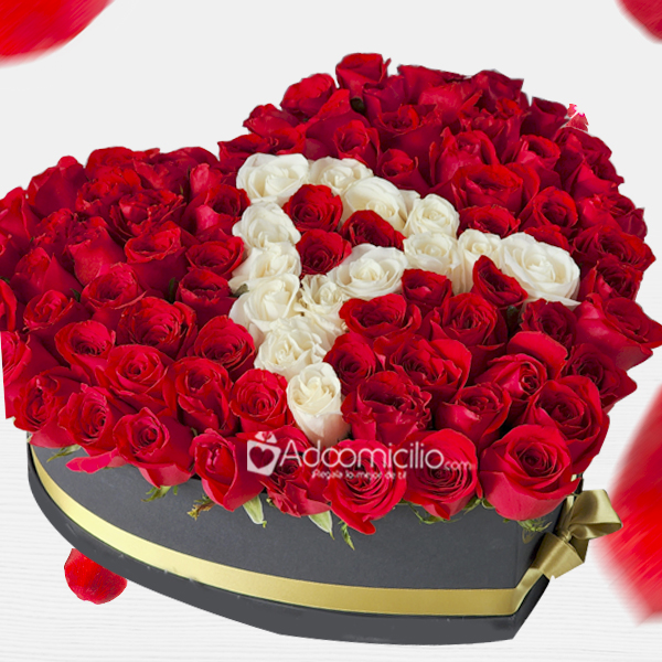 Corazón De Rosas Para Amor Y Amistad A Domicilio En Bogotá Pedido Con Un Día De Anticipación 