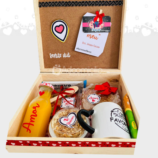 Desayuno Sorpresa en Baúl de amor Pedido Con Dos Días  Anticipado