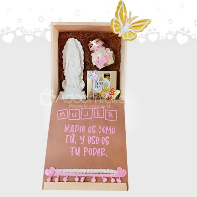Cofre virgencita Regalo día de la  mujer en Medellín pedido con dos días de anticipación 