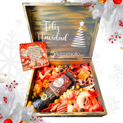 Ancheta Navideña Con Tabla De Quesos A Domicilio En Bogotá Pedido Con Un Día De Anticipación 