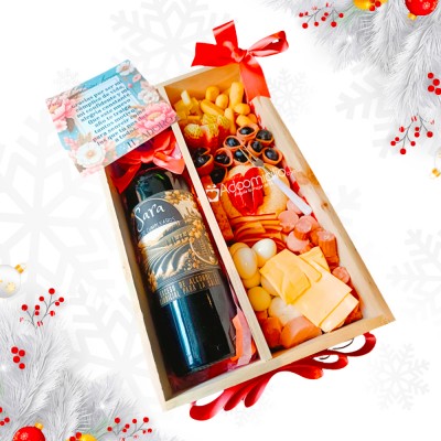 Vinera Con Tabla De Quesos Para Navidad A Domicilio Pedido Con Un Día De Anticipación 