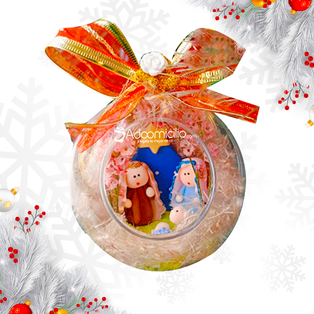 Bola Navideña Con Pesebre A Domicilio En Bogotá Pedido Con Un Día De Anticipación 