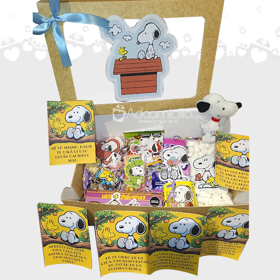 Regalo Para El Día De La Mujer Con Temática De Snoopy A Domilio En Bogotá Pedido Con Un Día De Anticipación 