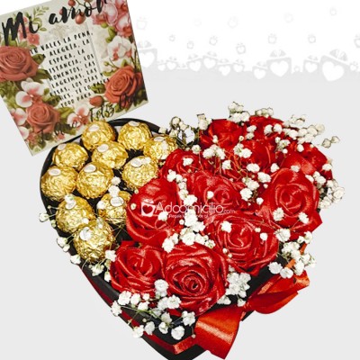 Rosas Y Chocolates Para El Día De La Mujer  A Domilio En Bogotá Pedido Con Un Día De Anticipación 