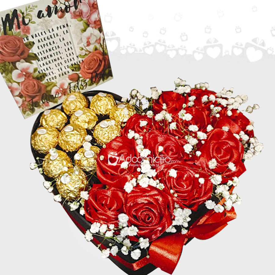 Rosas Y Chocolates Para El Día De La Mujer  A Domilio En Bogotá Pedido Con Un Día De Anticipación 