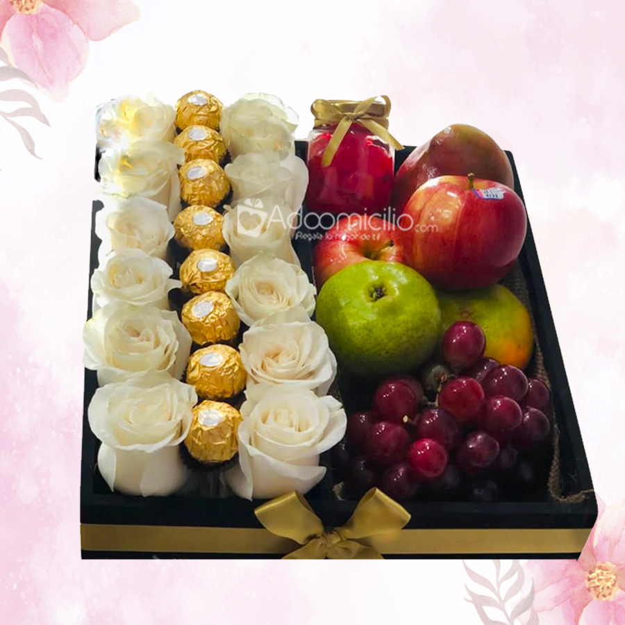 Frutas Y Rosas Para Mamá A Domicilio En Bogotá Pedido Con Un Día De Anticipación 