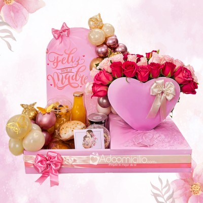 Desayuno Sorpresa Para Mamá Con Rosas A Domicilio En Bogotá Pedido Con Un Día De Anticipación 