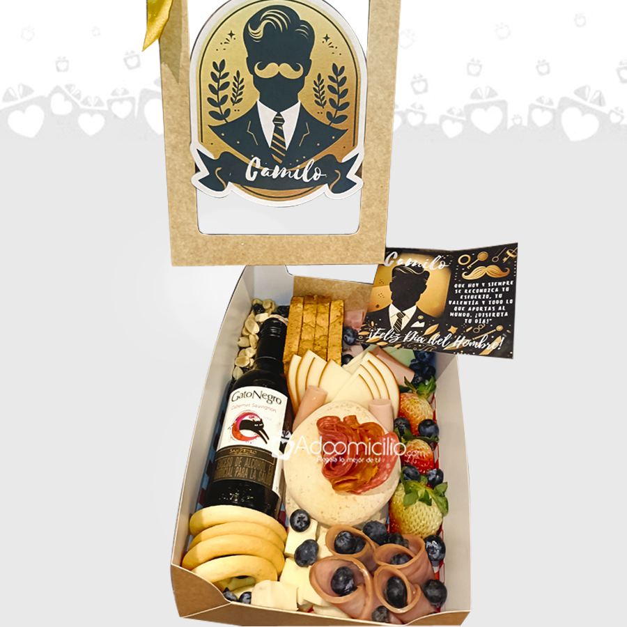 Tablita De Quesos Y Vino Para Papá A Domicilio En Bogotá Pedido Con Un Día De Anticipación 
