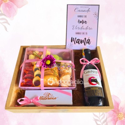 Tabla De Quesos Con Vino Para El Día De La Madre A Domicilio En Manizales Pedido Con Un Día De Anticipación 