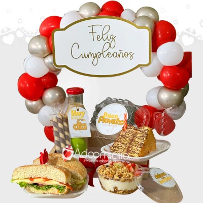 Desayuno Sorpresa Para Cumpleaños Con Globos A Domicilio En Armenia Pedido Con Un Día De Anticipación 