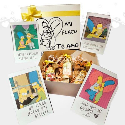 Regalo Con Temática De Los Simpson Para Amor Y Amistad A Domicilio En Bogotá 
