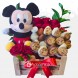 Ancheta de San Valentín a Domicilio en Bogotá, Pedido con 1 día Anticipado. Ancheta Mickey