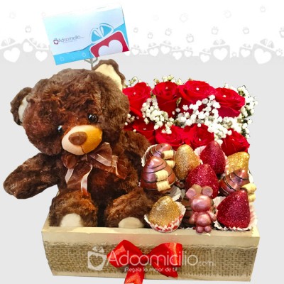 Regalo Para Conquistar Con Rosas Y Fresas Con Chocolate A Domicilio En Bogotá Pedido Con 1 Día De Anticipación