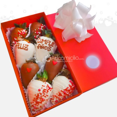 Fresas Con Chocolate Para Cumpleaños A Domicilio En Barranquilla Pedido Con Un Día De Anticipación 