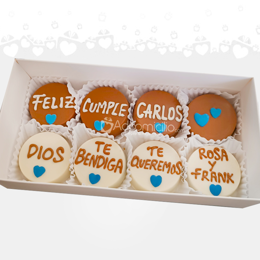 Galletas Cubiertas De Chocolate Para Cumpleaños A Domicilio En Barranquilla Pedido Con Un Día De Anticipación 