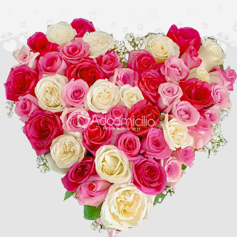 Corazón De Rosa A Domicilio En Barranquilla Pedido Con Un Día De Anticipación 