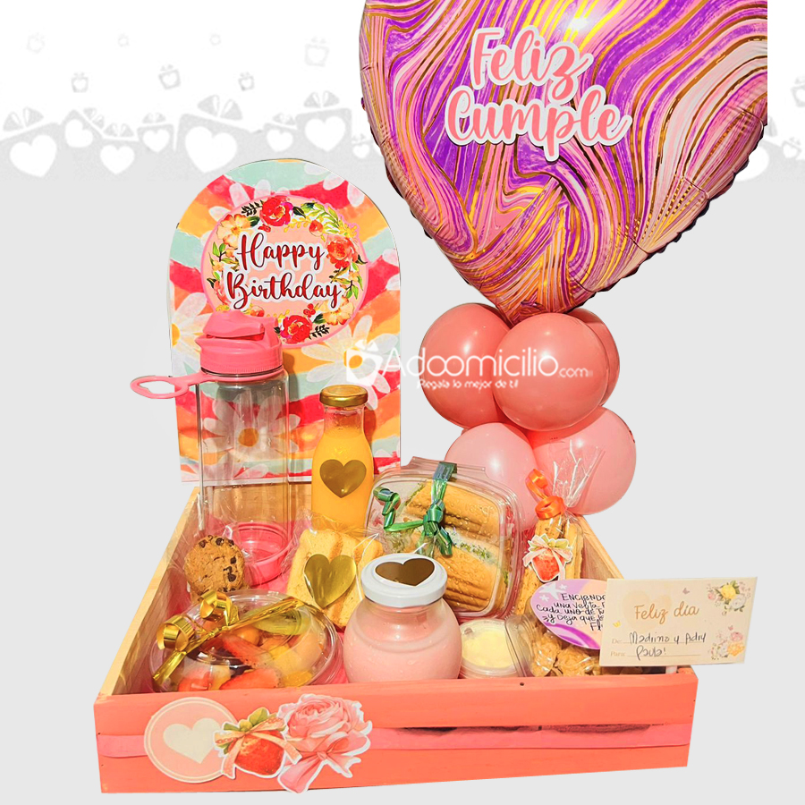 Desayuno Sorpresa Con Globos Para Mujer A Domicilio En Barranquilla Pedido Con Un Día De Anticipación